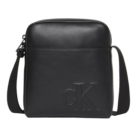 Calvin Klein Τσαντάκι ώμου Embossed Monogram Logo Reporter Bag